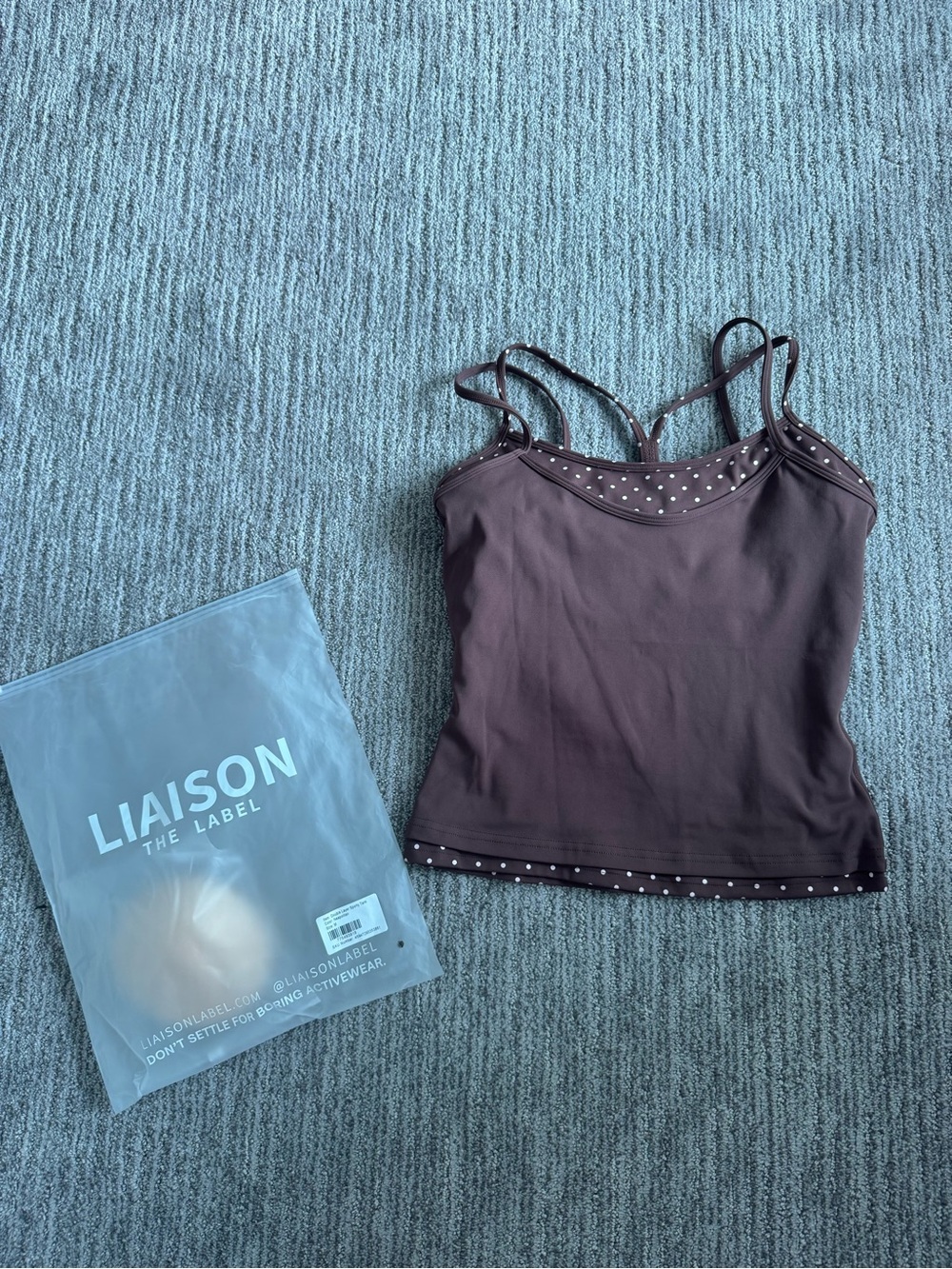 Liaison the label DOUBLE LAYER SPORTY TANK - Neapolitan